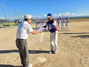 準優勝チーム表彰＜能美ＴＮＴクラブ＞