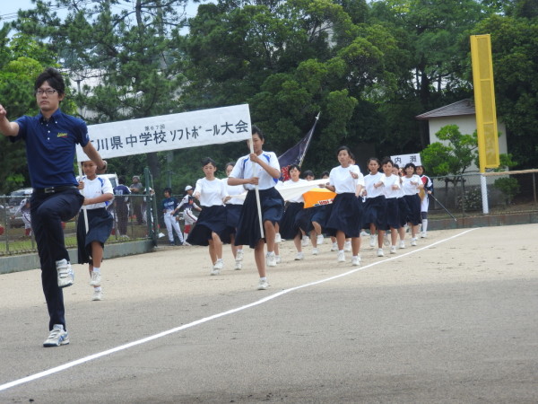 第67回石川県中学校ソフトボール大会 開会式の模様１