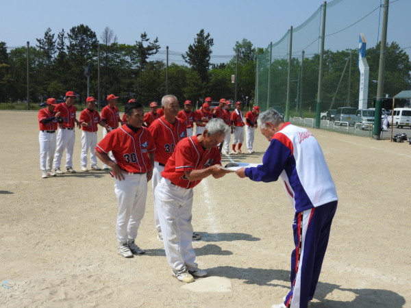 ゆーりんピックシニア大会　閉会式　準優勝チーム＜小松シニア＞