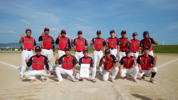 マスターズ男子優勝チーム（白山ロックス）