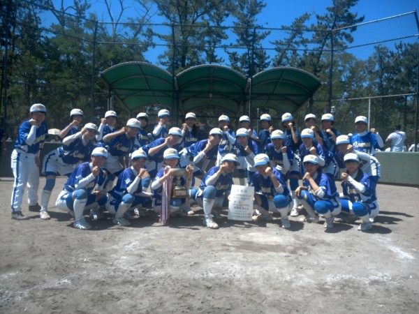 中学校県体　準優勝チーム　長田中学校