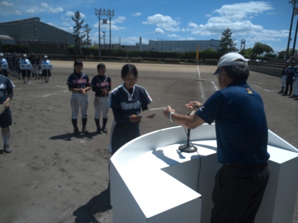 中学校県体　閉会式、表彰式⑨