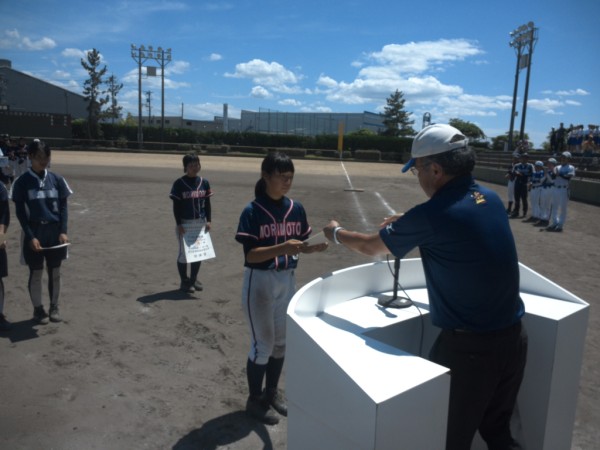 中学校県体　閉会式、表彰式⑪