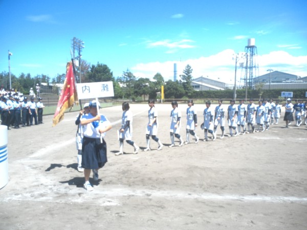 中学校県体　閉会式、表彰式⑰