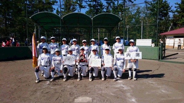 中学校秋季新人　優勝　内灘