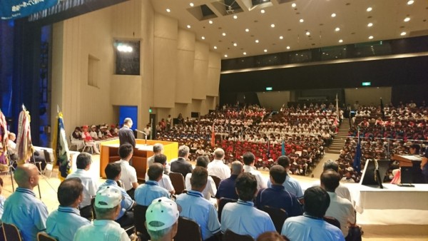 中日本男子　開会式の模様１