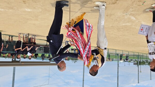 令和７年度北信越高等学校総合体育大会ソフトボール競技　男子の部表彰式優勝チーム３