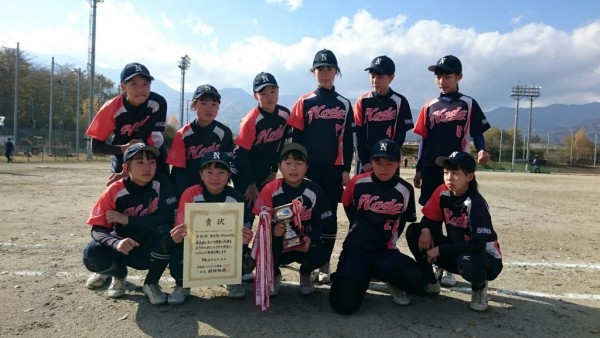 北信越中学生準優勝　野田中