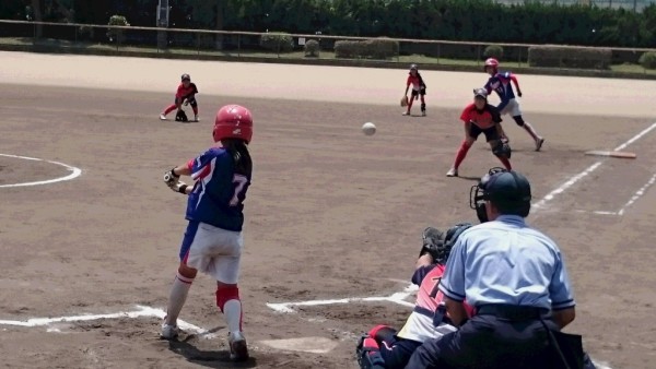 北信越小学生　女子　決勝戦の模様（伏見台リトルマウス　対　森本アップルベリークラブ　戦）1