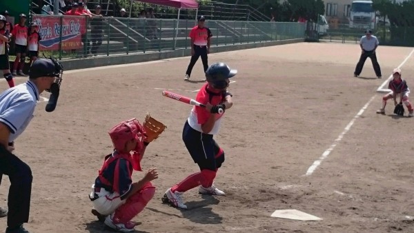 北信越小学生　女子　準決勝戦の模様（なかのと織姫　対　森本アップルベリークラブ　戦）2