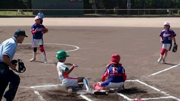 北信越小学生　女子　準決勝戦の模様（伏見台リトルマウス　対　能美グリーンヤンチャーズガールズ　戦）2