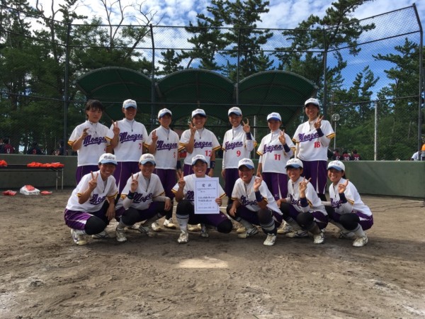 女子準優勝：門前高校