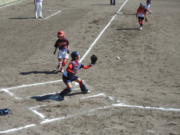 小学生新人大会　準決勝の模様（なかのと織姫ＳＢＣ対森本アップルベリークラブ戦）５