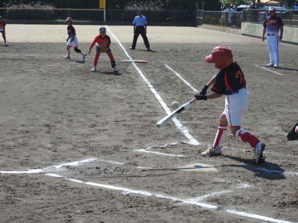 小学生新人大会　準決勝の模様（なかのと織姫ＳＢＣ対森本アップルベリークラブ戦）７
