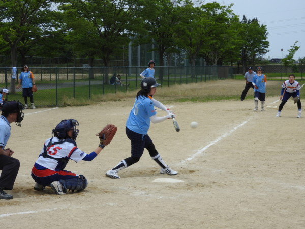 準決勝戦の模様（三馬チェリーズ対モンキーズＪｒ戦）７