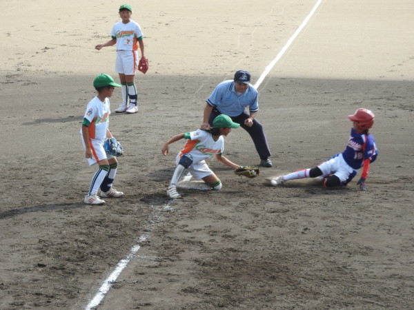石川県小学生新人大会　伏見台リトルマウス対能美グリーンヤンチャーズ戦３
