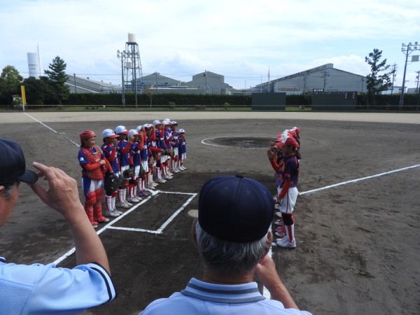 石川県小学生新人大会　決勝戦の模様（伏見台リトルマウス対なかのと織姫ＳＢＣ戦）１