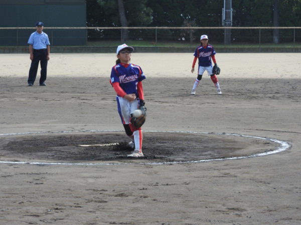 石川県小学生新人大会　決勝戦の模様（伏見台リトルマウス対なかのと織姫ＳＢＣ戦）２