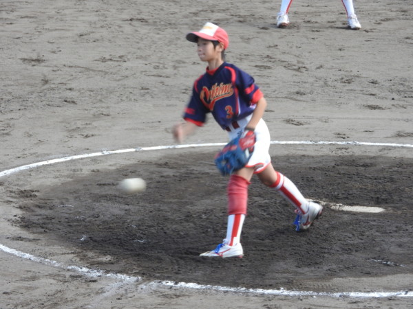 石川県小学生新人大会　決勝戦の模様（伏見台リトルマウス対なかのと織姫ＳＢＣ戦）３