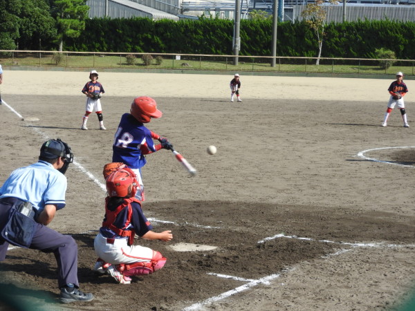 石川県小学生新人大会　決勝戦の模様（伏見台リトルマウス対なかのと織姫ＳＢＣ戦）５