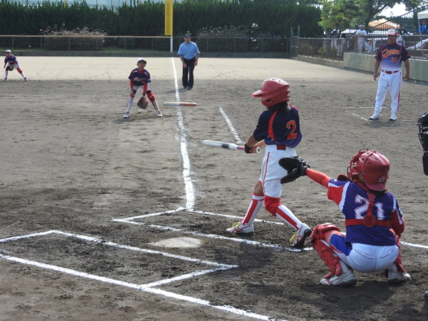 石川県小学生新人大会　決勝戦の模様（伏見台リトルマウス対なかのと織姫ＳＢＣ戦）６