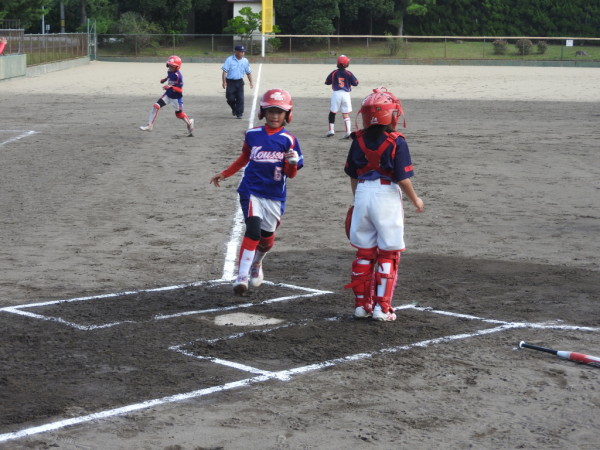 石川県小学生新人大会　決勝戦の模様（伏見台リトルマウス対なかのと織姫ＳＢＣ戦）７