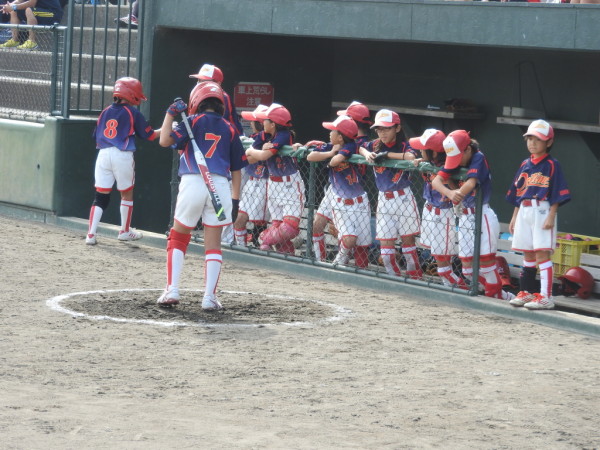 石川県小学生新人大会　決勝戦の模様（伏見台リトルマウス対なかのと織姫ＳＢＣ戦）８