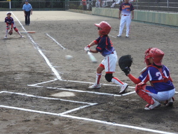 石川県小学生新人大会　決勝戦の模様（伏見台リトルマウス対なかのと織姫ＳＢＣ戦）10