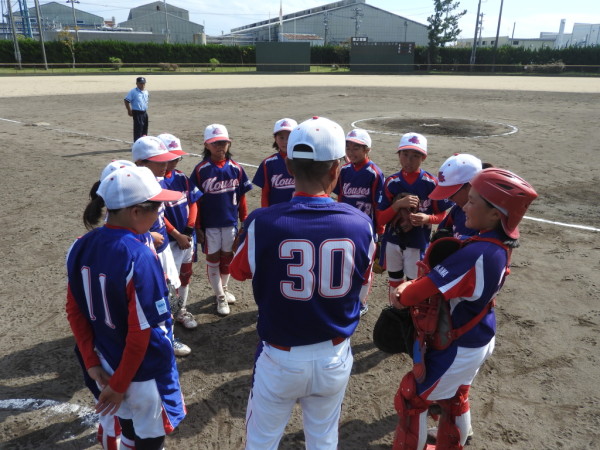 石川県小学生新人大会　決勝戦の模様（伏見台リトルマウス対なかのと織姫ＳＢＣ戦）3.5