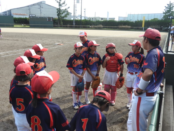 石川県小学生新人大会　決勝戦の模様（伏見台リトルマウス対なかのと織姫ＳＢＣ戦）3.6