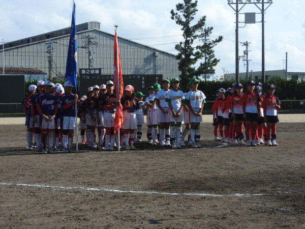 石川県小学生新人大会　閉会式の模様１