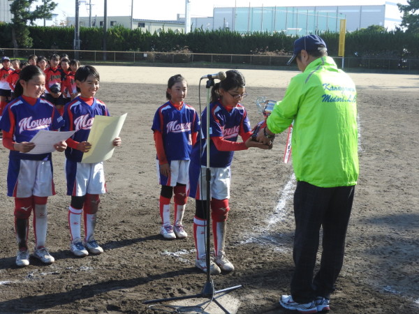 石川県小学生新人大会　閉会式の模様３