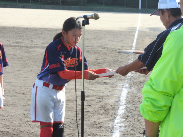 石川県小学生新人大会　閉会式の模様４