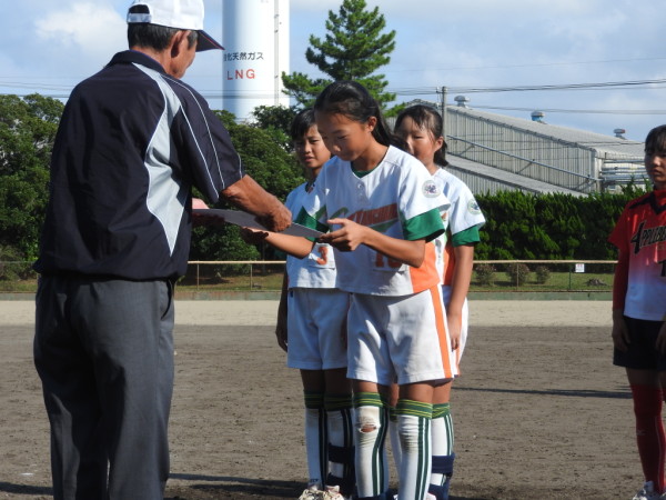 石川県小学生新人大会　閉会式の模様５