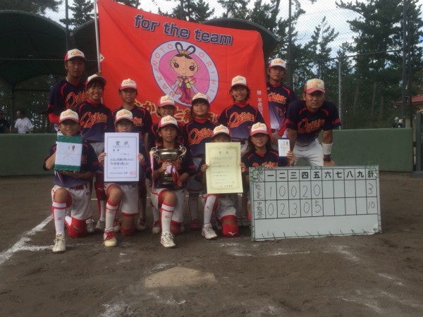 第１２回全国選抜男女新人大会　女子　優勝チーム＜なかのと織姫SBC＞2