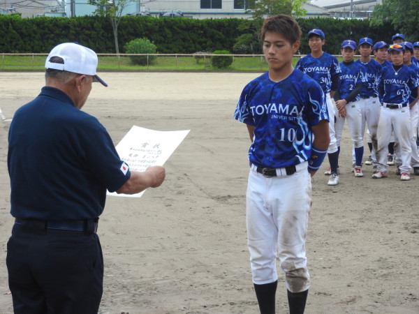 第１４回北信越大学オープン大会　男子　表彰式の模様１