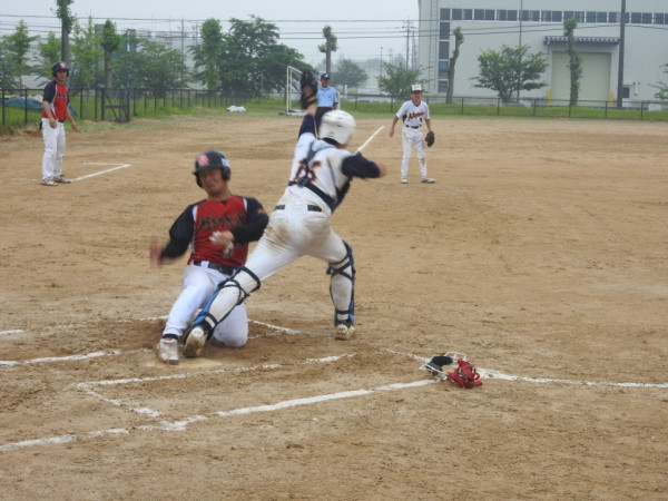 第１７回日本スポーツマスターズ男子大会　県予選会　決勝戦の模様（苗代壮年　対　白山ロックス　戦）４