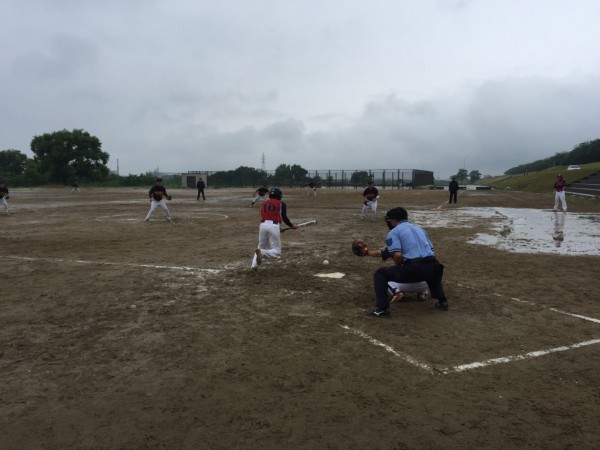 第１７回日本スポーツマスターズ男子大会　県予選会　準決勝の模様（白山ロックス　対　椿原　戦）
