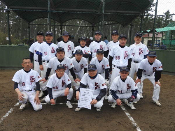 第２１回北信越シニアソフトボール大会県予選 準優勝チーム＜金沢ＳＦクラブシニア＞