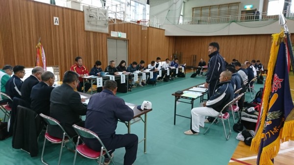 第３６回北信越高等学校新人大会　監督会議の模様2