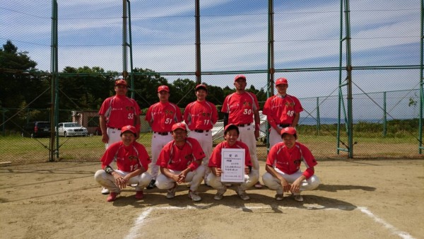 第1６回全日本一般男子大会　　県予選 準優勝チーム＜おせんべい處宇野＞