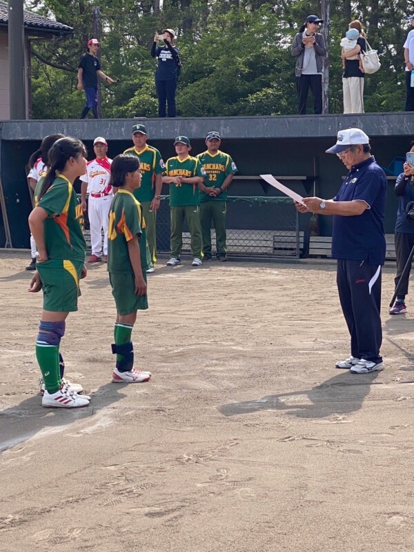 第10回ミズノジュニア大会表彰式優勝チーム1