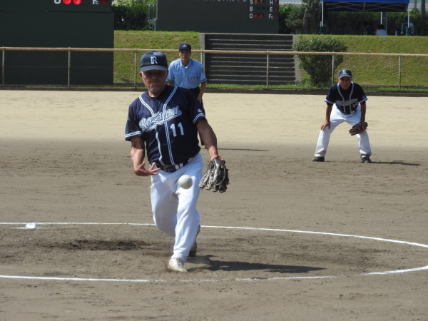 第11回全日本ハイシニアソフトボール大会県予選 準決勝の模様（白山シニア　対　小松芦城クラブ　戦）１