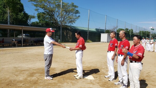 第19回シニア小松市長旗親善大会 富樫戦準優勝チーム表彰式1