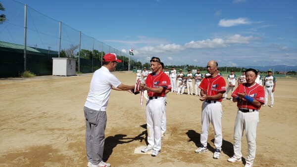 第19回シニア小松市長旗親善大会 富樫戦準優勝チーム表彰式2
