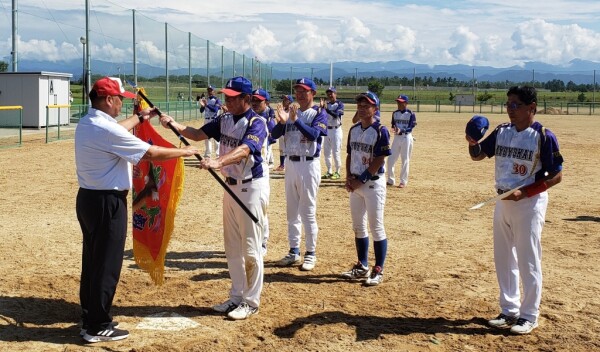 第19回シニア小松市長旗親善大会 弁慶戦優勝チーム表彰式2