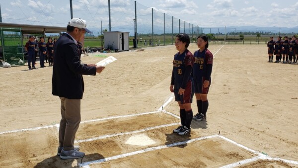 第29回北信越大学女子選手権大会優勝チーム表彰式1