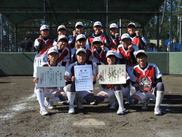 第32回石川県中学校新人大会　第3位チーム＜内灘＞