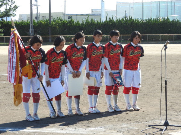 第32回石川県中学校新人大会　閉会式の模様２
