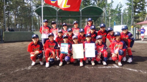 第5回金沢みどりライオンズクラブ杯小学生新人大会 第3位チーム＜森本アップルベリークラブ＞